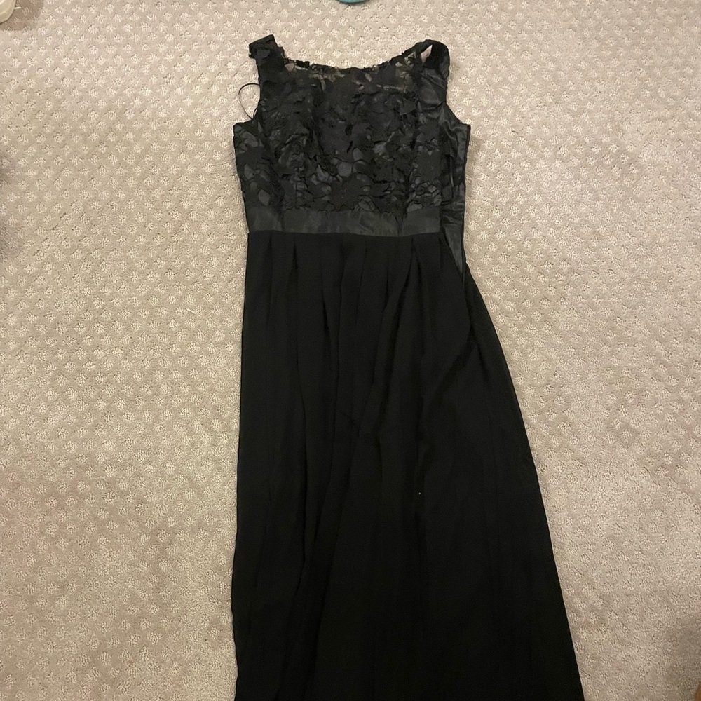 Black lace gown